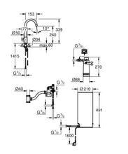 Lade das Bild in den Galerie-Viewer, GROHE Red Mono –Standventil und Boiler Größe L *inkl. Montage*