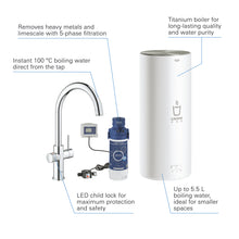 Lade das Bild in den Galerie-Viewer, GROHE Red Duo – Armatur und Boiler Größe L *inkl. Montage*